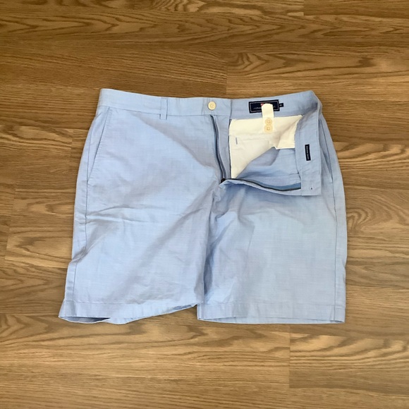 Vineyard Vines Other - Vineyard Vines Breaker Shorts Mens Size 38 Blue Flat Front Pockets 9” Inseam